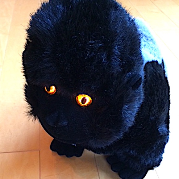RARE NEW SHOWROOM SAMPLE STARS IN THE WILD PLUSH BLACK AND GRAY GORILLA JUNGLE - Picture 3 of 12